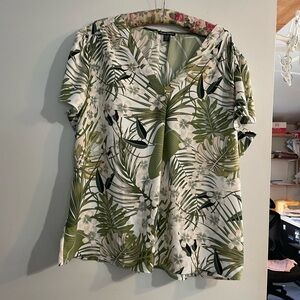 Tropical XXL blouse